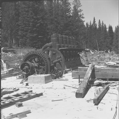 Abandoned Diesel Engine at Elkhorn Mine, August 1959