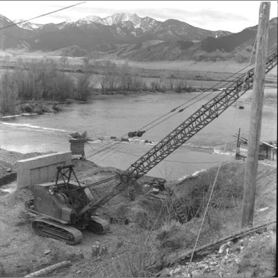 Madison County's Waterloo Bridge Under Construction, February 1961