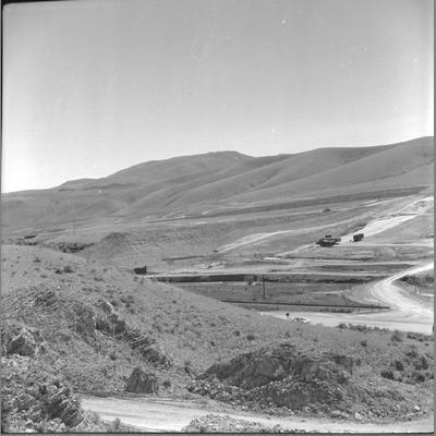 Clarks Fork Dam and Town Armsted, Montana, July 1962