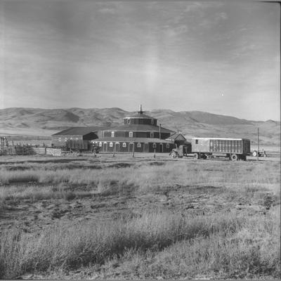 Bayer's Round Barn Built in 1880's for Race Horses, Madison Country, 1962