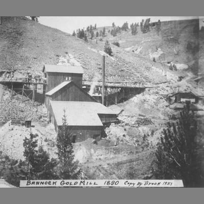 Bannack Gold Mill Building Complex 1890