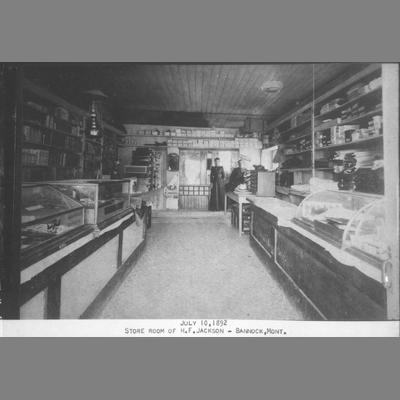 H. F. Jackson's Store Bannack, Montana, July 10, 1892