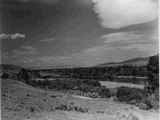 View Looking Down the Slope of Sagebrush Covered Hillside towards Big Hole River