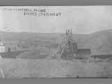 Mid Distance View of Green Campbell Mine Hoist and Related Structures