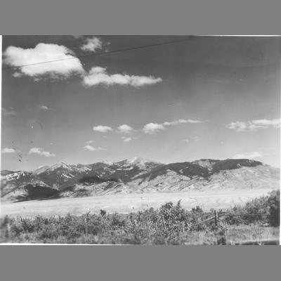 View of Distant Mountains Seen From Valley Vantage Point