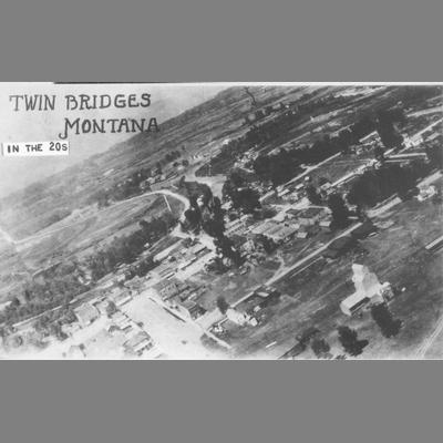 Aerial View of Twin Bridges 1920