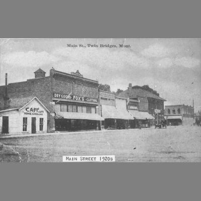 Twin Bridges Main Street 1920
