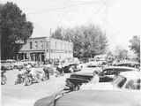 Children Ride Decorated Bicycles in Twin Bridges Parade circa 1950