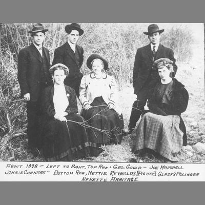 Group of Men and Women at Haid's Party 1898