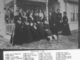 Group of Women Pose on Front Porch 1905