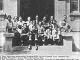 Madison County Students Pose Outside Twin Bridges School ca. 1920