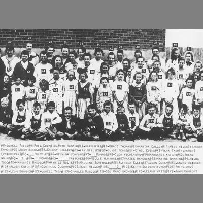 Young School Children in Twin Bridges, Montana Pose for Group Photo