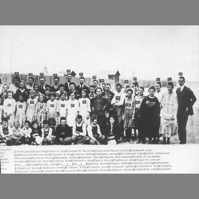 Group from Twin Bridges School Stands and Poses