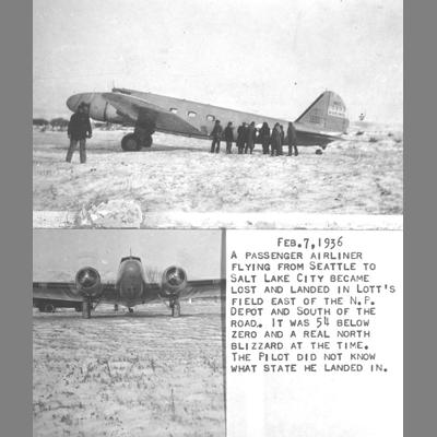 Lost Airliner Twin Bridges, Montana February 7, 1936