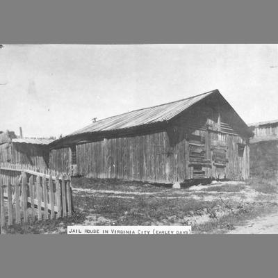 Abandoned Wood Frame Virginia City Jail