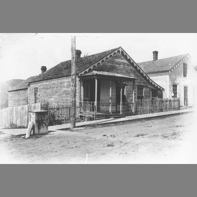 First Montana Governor's House - Wood Frame Residence with Plank Sidewalk