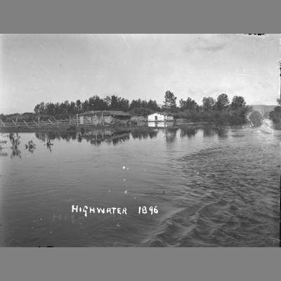 Twin Bridges Highwater Flood, 1896