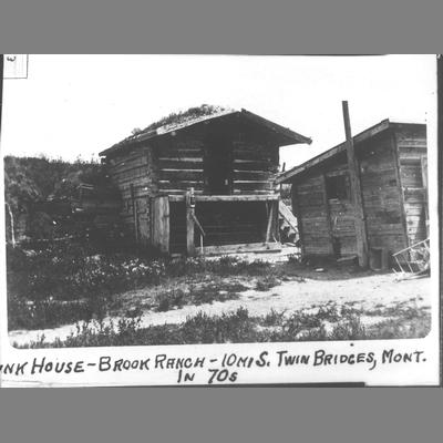 Bunk House at Brook Ranch 10 Miles South of Twin Bridges, Montana, 1870