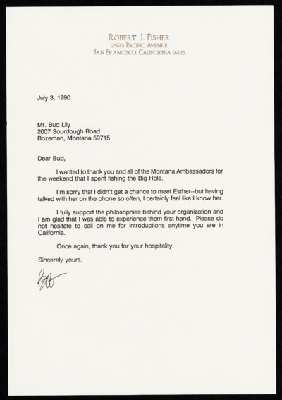 Montana Ambassadors, 1990