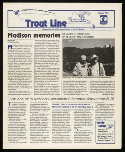 \"Madison Memories,\" <i>Trout Line</i> (Summer 1994): 1, 4.