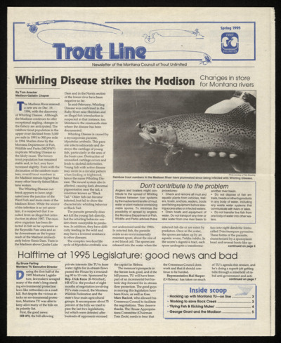 "Open Letter to All Montana Anglers," <i>Trout Line</i> (Spring 1995): 8.