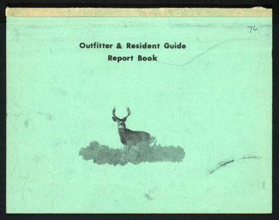 Outfitter's report book, 1976 June 23-August 8