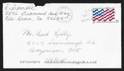 Biographical Material - E. O'Donnell, 2000 November