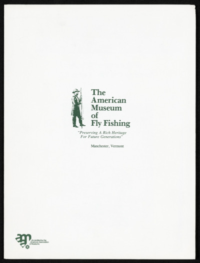 Printed material-American Museum of Fly Fishing