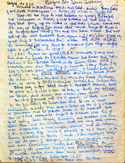 Before the 320 Ranch Reminiscence by Dr. Caroline McGill