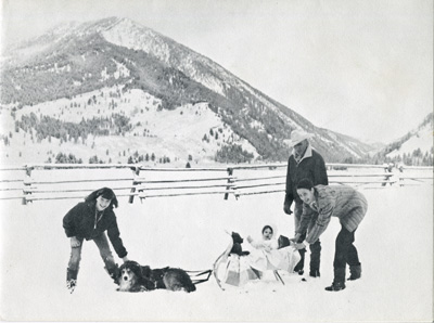 Bingo, the black nosed doggie, Christmas Card from the 320 Ranch