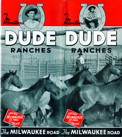 Chicago Milwaukee St Paul and Pacific Railroad Booklet on Montana Dude Ranches
