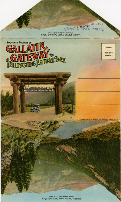 Souvenir Folder of Gallatin Gateway to Yellowstone National Park Postcards