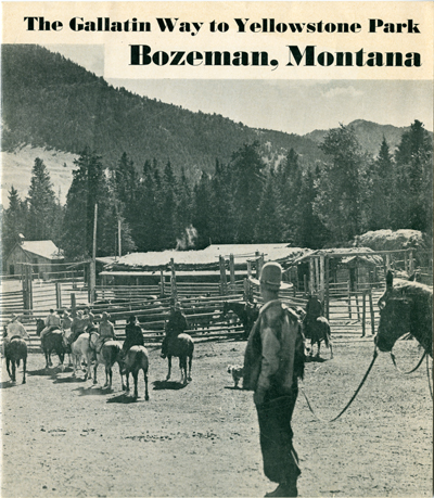 The Gallatin Way to Yellowstone Park, Bozeman, Montana Brochure