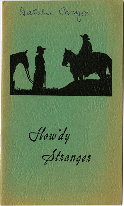 How'dy Stranger, The Gallatin Gateway through Yellowstone Park Brochure