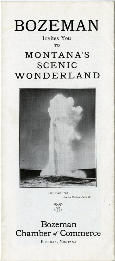 Bozeman Invites You to Montana's Scenic Wonderland Brochure