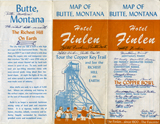 Hotel Finlen with Map of Butte Montana Brochure