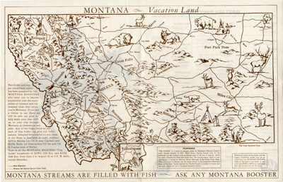 Montana Vacation Land and Montana Boosters Brochure
