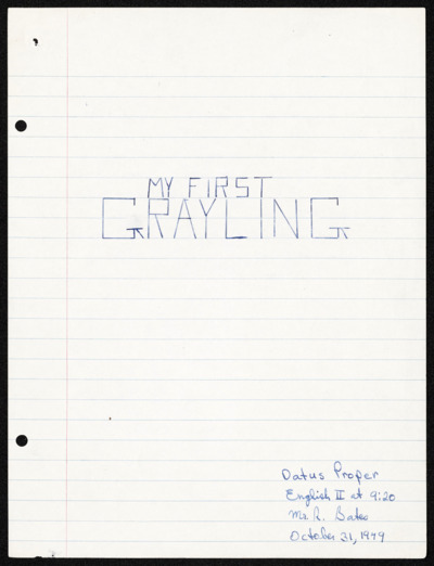 Student essays