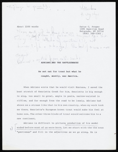 Adriano and the Rattlesnakes