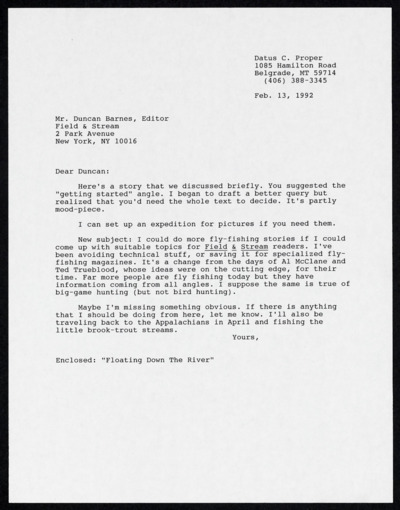 Floating Down The River