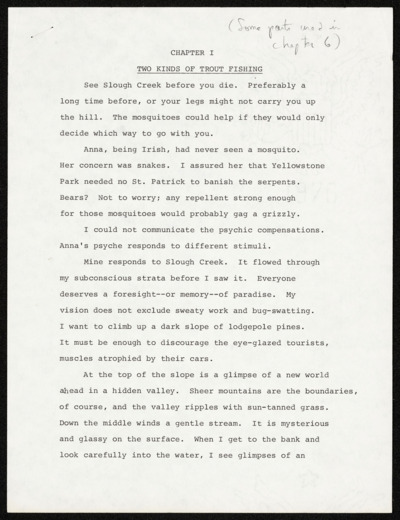 Two Kinds of Trout Fishing