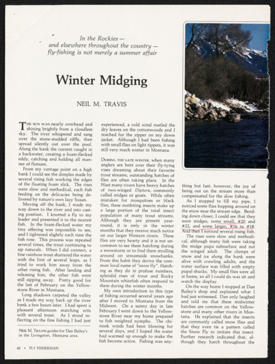 Flies-Natural and Artificial and Other Trout Foods: Midges