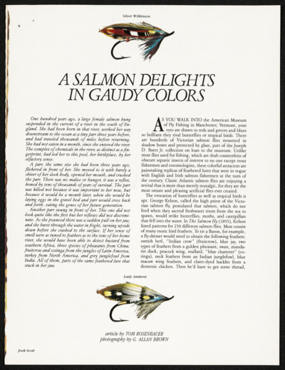 Fly Tying: Salmon Fly Tying