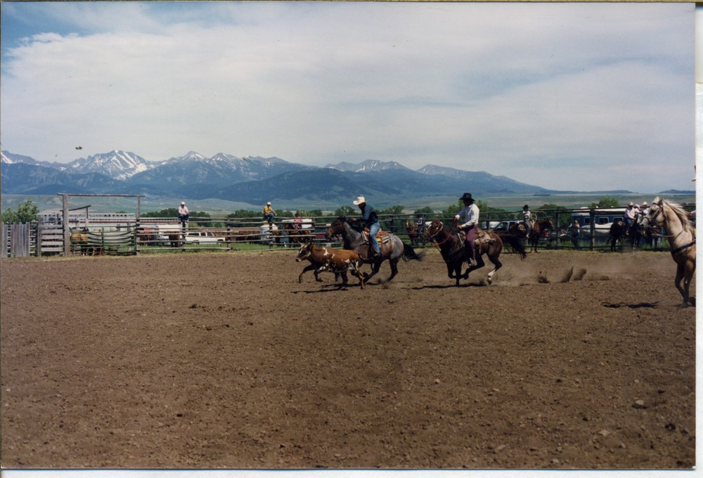 Rodeo Scene in Wilsall