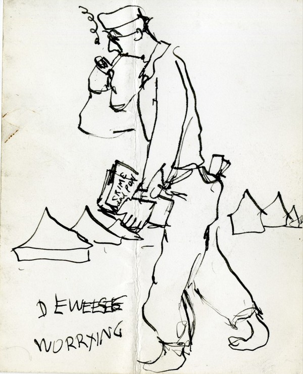 Coming home: Fort Kam, Frisco, Burleno [?], Spots, western [illegible]