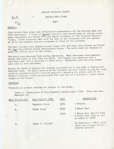Grizzly No.40: Grizzly Bear Census Mullen