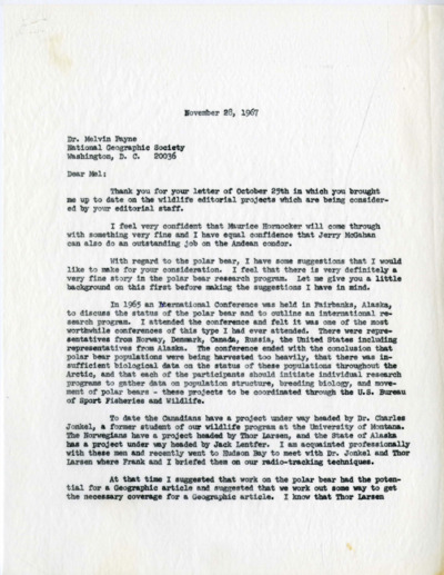 \"Grizzly\" Fan Mail Answered by John Craighead