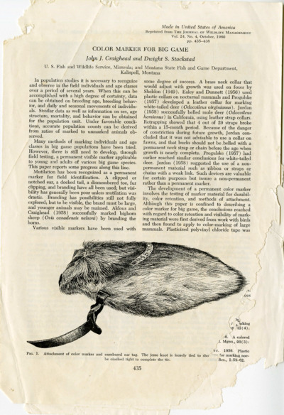 Radiotracking CD Telemetry System for Large Western Mammals
