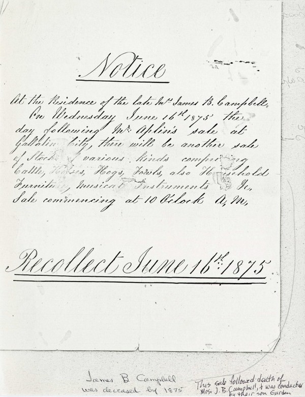 Campbell Family legal documents