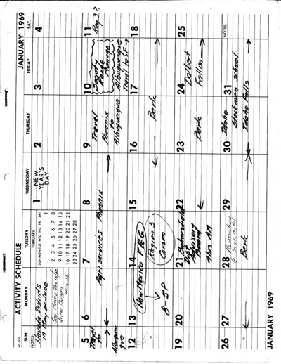1969 - Calendar